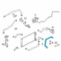 OEM Nissan Leaf Hose-Motor, Inlet Diagram - 21502-3NA0B