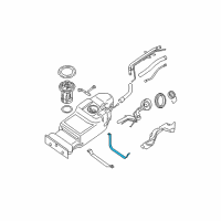 OEM 2006 Nissan Pathfinder Band Assy-Fuel Tank, Mounting Diagram - 17407-EA000