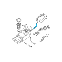 OEM 2006 Nissan Pathfinder Hose-Filler Diagram - 17228-EA205