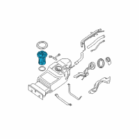 OEM Nissan Pathfinder Complete Fuel Pump Diagram - 17040-ZZ70A