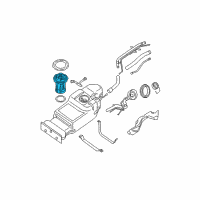 OEM 2012 Nissan Pathfinder Complete Fuel Pump Diagram - 17040-ZZ70A