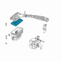 OEM 1999 Honda Accord Element Assembly, Air Cleaner Diagram - 17220-PAA-A00