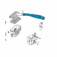 OEM Honda Tube, Air Flow Diagram - 17228-PAA-A01