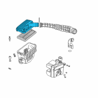 OEM Honda Accord Cover, Air Cleaner Diagram - 17211-PAA-A00