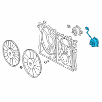 OEM 2021 Toyota Prius Fan Motor Diagram - 16363-37060