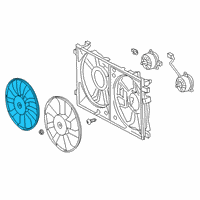 OEM Toyota Prius Fan Blade Diagram - 16361-37070