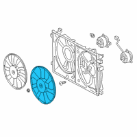 OEM 2022 Toyota Prius Fan Blade Diagram - 16361-37060