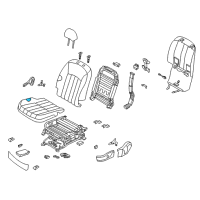 OEM 2013 Hyundai Equus Pad Assembly-Front Seat Cushion Driver Diagram - 88150-3N011