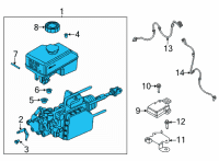 OEM Nissan Frontier CYL BRAK MASTER Diagram - 46010-9BU1D