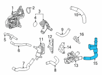 OEM 2020 Toyota Highlander By-Pass Pipe Diagram - 16207-F0120