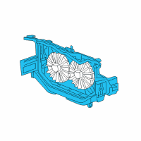 OEM Jeep Fan MODUL-Radiator Cooling Diagram - 68004051AA