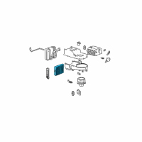 OEM 2001 Hyundai Sonata Air Filter Diagram - 08790-38100-A