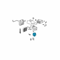 OEM 2005 Hyundai XG350 Motor & Fan Assembly-A/C Blower Diagram - 97109-3D000