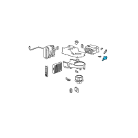 OEM 2004 Kia Optima Heater Blend Door Actuator Diagram - 9710838000