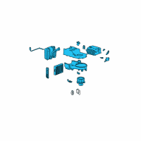 OEM 2002 Hyundai Sonata Evaporator & Blower Unit Diagram - 97602-3D255