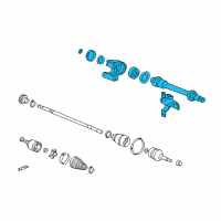 OEM Honda Accord Shaft Assembly, Half Diagram - 44500-TA0-A00