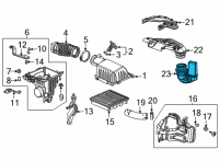 OEM Honda Civic TUBE ASSY-, AIR IN Diagram - 17256-64A-A00