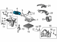 OEM Honda Civic TUBE, AIR FLOW Diagram - 17225-64A-A00