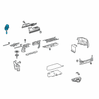 OEM Toyota Camry Trunk Lamp Diagram - 81330-02010
