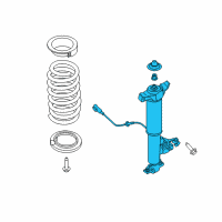 OEM 2017 Lincoln Continental Shock Absorber Diagram - G3GZ-18125-H