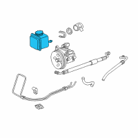 OEM 2005 Chrysler Crossfire Reservoir-Power Steering Pump Diagram - 5098142AA