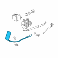 OEM 2006 Chrysler Crossfire Line-Power Steering Return Diagram - 5098504AA