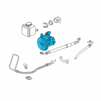 OEM 2006 Chrysler Crossfire Power Steering Pump Diagram - 5097049AA