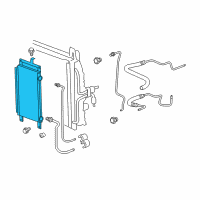 OEM 2007 Chevrolet Impala Cooler Asm, Trans Fluid Auxiliary Diagram - 19129783