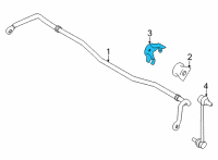 OEM 2017 Toyota 86 Stabilizer Bar Bracket Diagram - SU003-00393