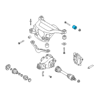 OEM 2008 BMW X3 Rubber Mounting Rear Diagram - 33-17-3-449-082