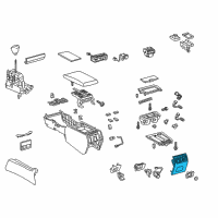 OEM 2017 Lexus LS460 Panel Sub-Assembly, Console Diagram - 58903-50290-E4