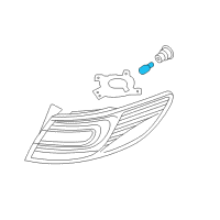 OEM Kia Bulb Diagram - 1864221007N