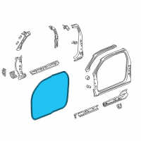 OEM 2021 GMC Canyon Weatherstrip On Body Diagram - 23359268