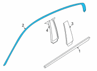 OEM BMW 840i xDrive Gran Coupe FINISHER, SIDE FRAME LEFT Diagram - 51-76-7-435-441