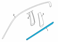 OEM 2021 BMW 840i Gran Coupe CHANNEL COVER, EXTERIOR, DOOR Diagram - 51-33-7-435-427