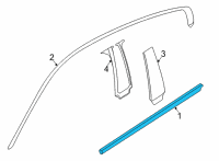 OEM 2022 BMW M8 Gran Coupe CHANNEL COVER, EXTERIOR, DOOR Diagram - 51-33-7-435-427