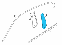 OEM 2022 BMW M8 Gran Coupe COVER COLUMN B RIGHT Diagram - 51-33-7-435-418
