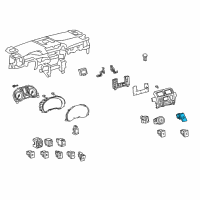 OEM 2017 Lexus GX460 Switch, Hazard Warning Diagram - 84332-60431