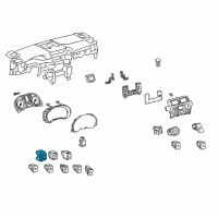 OEM 2022 Lexus GX460 Switch, Outer Mirror Diagram - 84872-60070