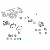 OEM Lexus Switch, Fuel Lid Opener Diagram - 84841-60011