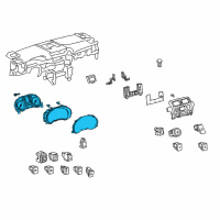 OEM Lexus Meter Assembly, COMBINAT Diagram - 83800-6BV20