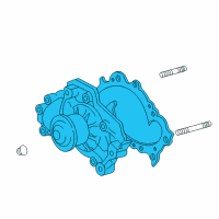 OEM Toyota Camry Water Pump Assembly Diagram - 16100-29085