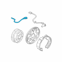 OEM 1994 Chevrolet Astro Hose Asm-Rear Brake Diagram - 22113484