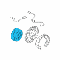 OEM GMC Safari Drum, Rear Brake(Finished)(Painted) Diagram - 15679733