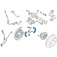 OEM 2018 Kia Cadenza Shoe & Lining Kit-Rear Diagram - 583053SA31