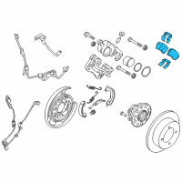 OEM Kia Cadenza Pad Kit-Rear Disc Brake Diagram - 58302F6A10