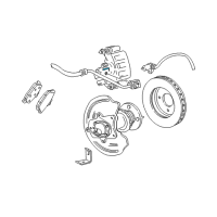 OEM 1996 Ford Mustang Caliper Diagram - 1R3Z-2553-AB