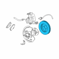 OEM 1995 Ford Mustang Rotor Diagram - F8ZZ-2C026-AA