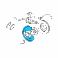 OEM Ford Splash Shield Diagram - F4ZZ-2C028-A