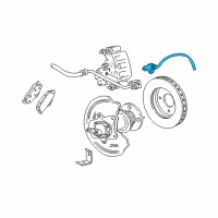 OEM 2001 Ford Mustang Rear Speed Sensor Diagram - 3R3Z-2C190-BA